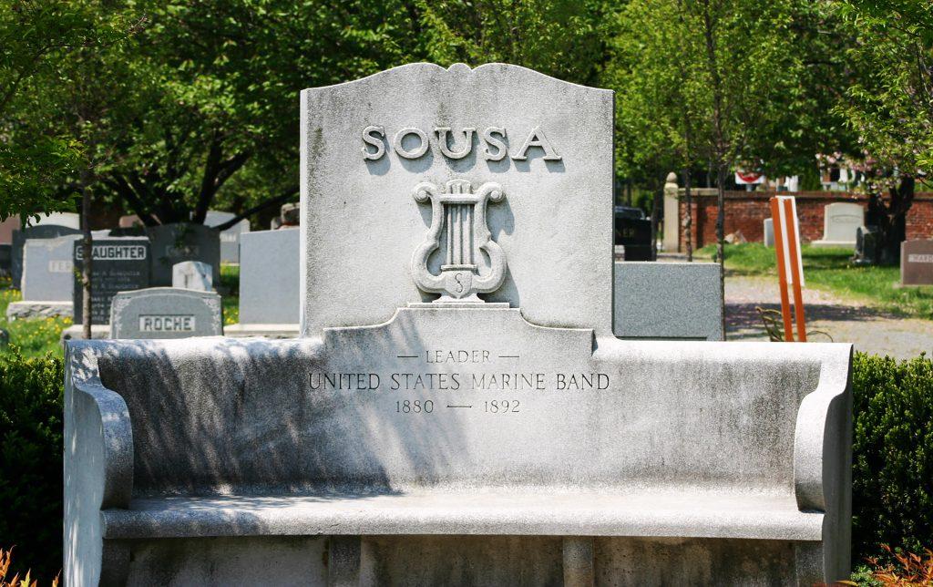 John Philip Sousas resting place in the Congressional Cemetery in Washington, D.C. - Photo courtesy of the Wikimedia Corporation