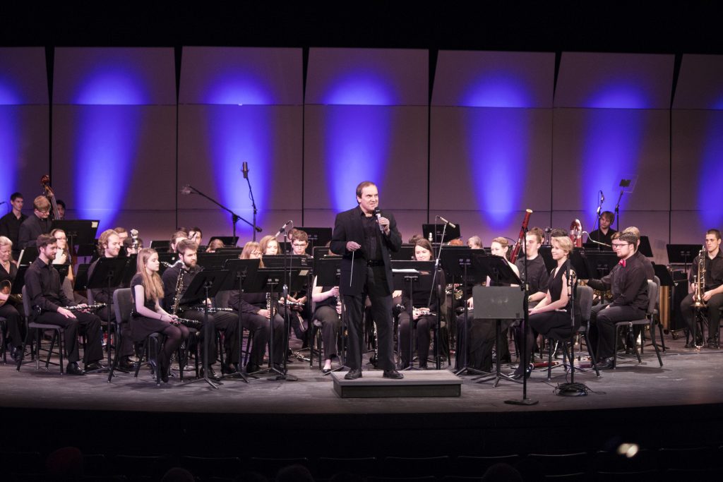 The Superior Wind Symphony during the Michigan Music event. - Photo by Aswin Muralidharan