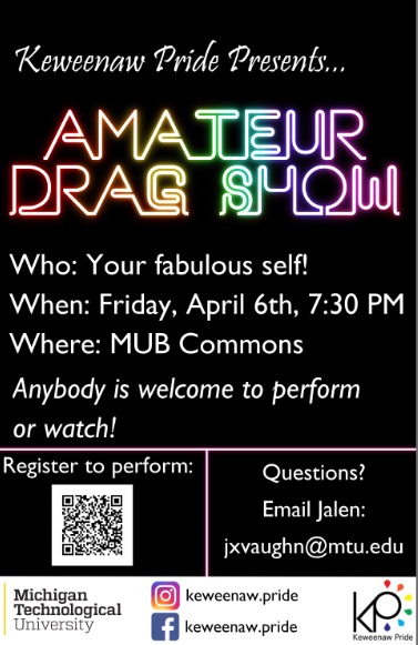 Michigan Tech hosts amateur drag show