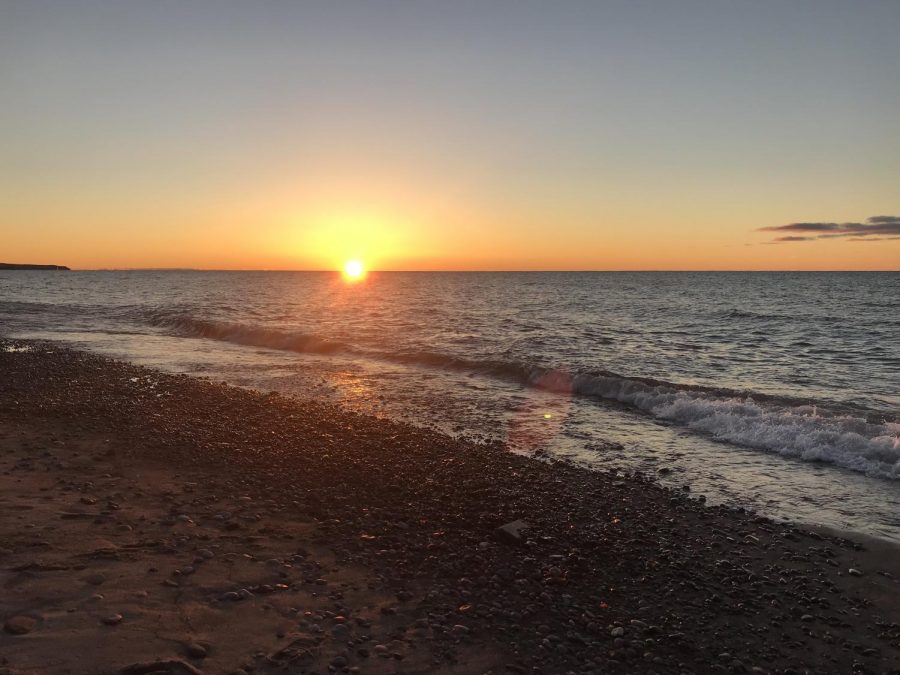 Taking in a Lake Superior sunset is always a great way to enjoy the natural wonders of the Keweenaw. 