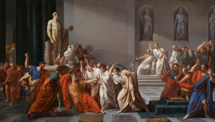 Julius Ceasar being assassinated OR an accurate depiction of how Thanksgiving dinner feels? You decide.