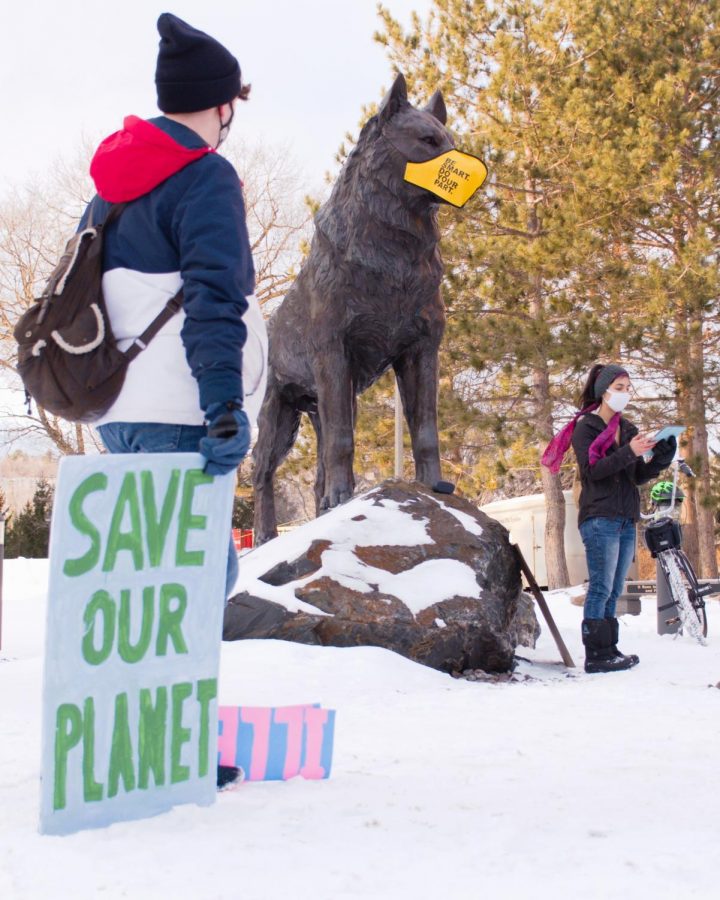 The student group Keweenaw Youth for Climate Action hosted a Day of Solidarity for a variety of causes, including environmental justice, on Wednesday.