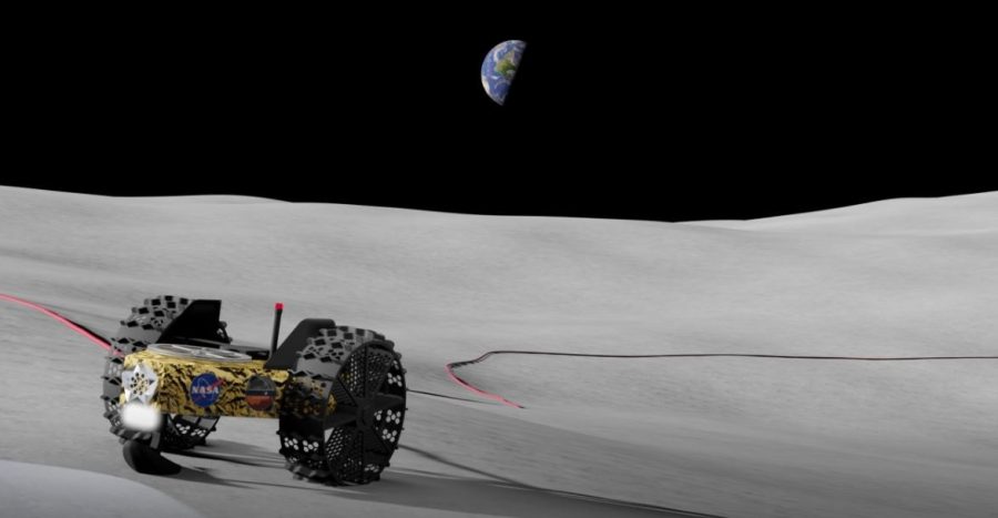Michigan Tech’s Tethered-permanently shadowed Region Explorer (T-REX) would extract and use the water ice located in and around the lunar polar regions through the use of super conducting cables to deliver large quantities of power to these extremely hard to access regions.