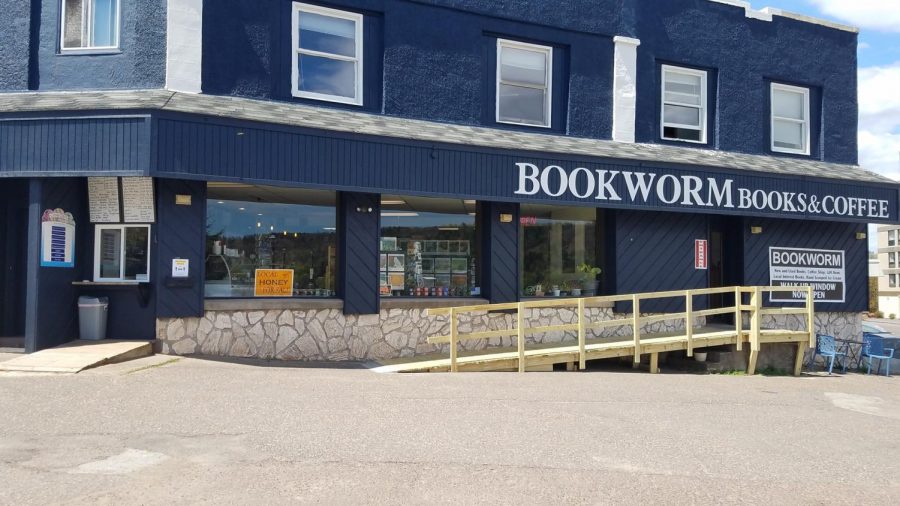 A staple of Houghton for 17 years, Bookworm Books and Coffee stood between East Montezuma Avenue and Sheldon Avenue.