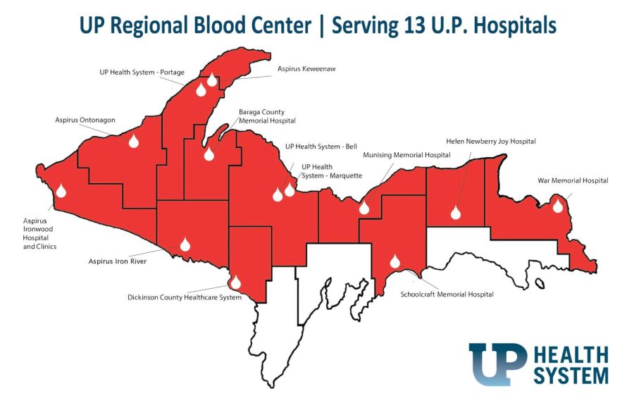 The+UP+Regional+Blood+Center+serves+13+Upper+Peninsula+hospitals%2C+including+UP+Health+System+-+Portage+in+Hancock.+