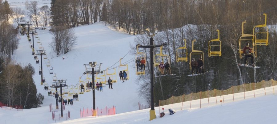 Michigan Tech students have lots of opportunities for outdoor recreation in the winter, including use of Mont Ripley.