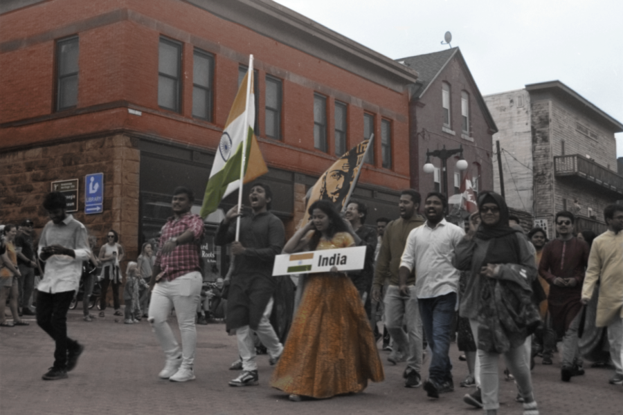 Representation for India shown during Parade of Nations
Photograph and colorization by Tim Peters