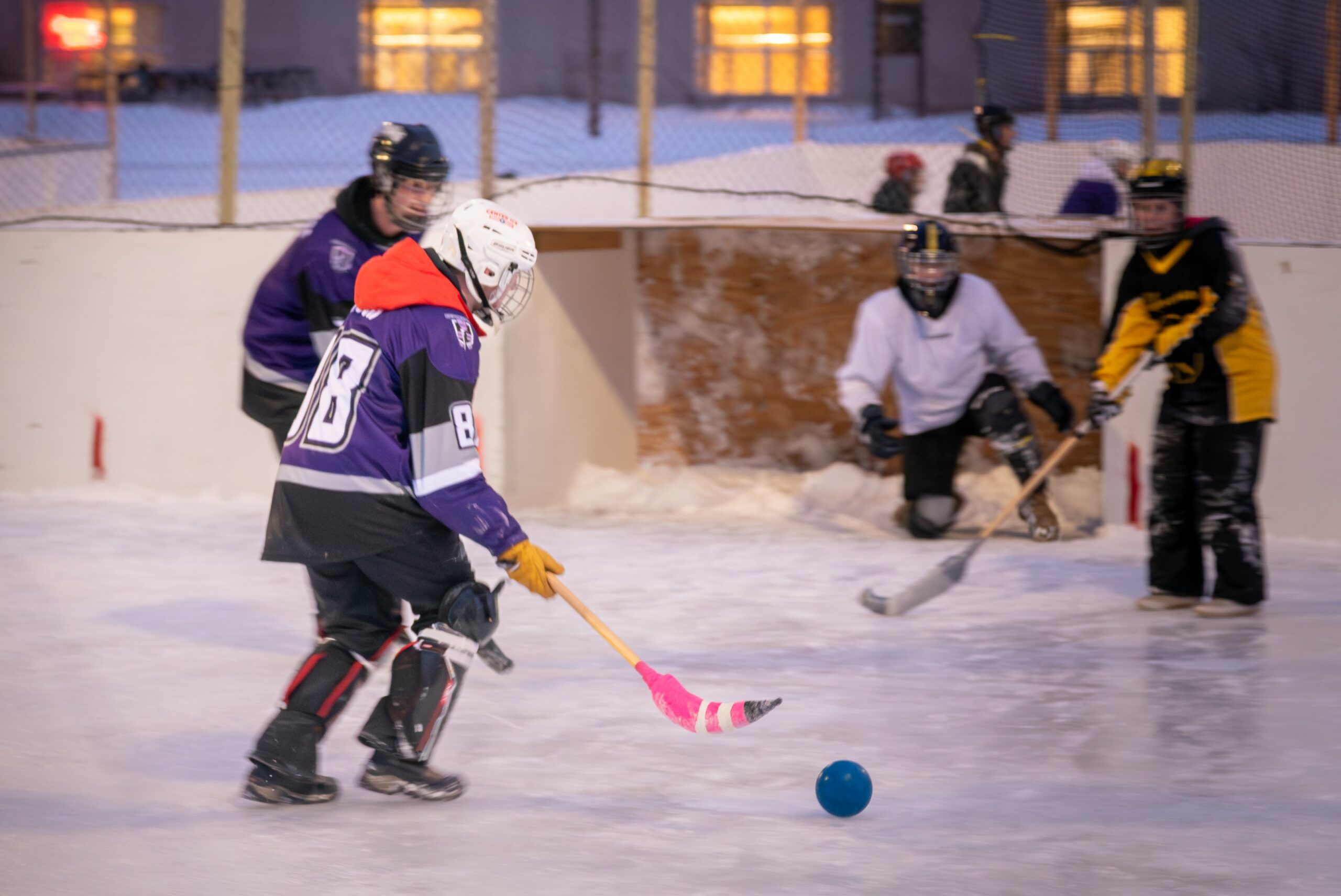 Broomball game